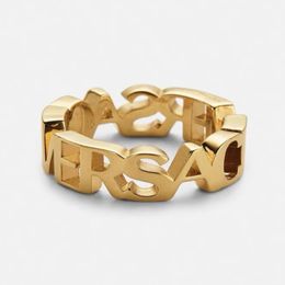 2023 nuevo anillo de diseñador de marca de lujo anillo con letra Medusa anillo de pareja anillo de moda Premium Qixi regalo de cumpleaños para hombres y mujeres