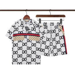 2023 Nuove camicie firmate Moda uomo Camicia da bowling con stampa geometrica Hawaii Camicie casual floreali Uomo Slim Fit Manica corta Varietà
