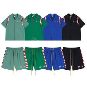 2023 Nieuwe designer shorts rhude shorts zomer mode strandbroek mannen hoogwaardige straatkleding rood blauw zwart paarse broek heren korte Amerikaanse maat: s-xl