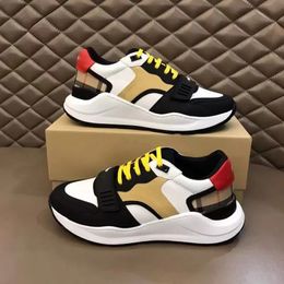 2023 Nieuwe designer sneakers gestreepte casual schoenen mannen dames vintage sneaker platform trainer seizoen tinten flats trainers merk klassieke buitenschoen