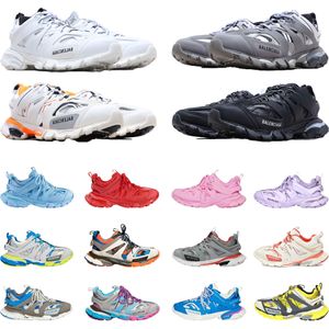 2023 Nouveaux baskets de créateur Chaussures pour hommes et femmes Track 3.0 Baskets de luxe Triple S Noir Blanc Rose Bleu Jaune Vert Tess.Gomma t Chaussures décontractées Plateforme en nylon