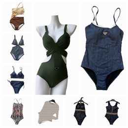 2023 New Designer SSexy bikini bloemenprint gezinszwempak uit één stuk voor dames