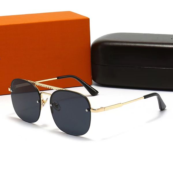 2023 nuevas gafas de sol de diseñador para hombres y mujeres tendencia de moda que conduce la ropa de viaje al aire libre combinada con protección UV400