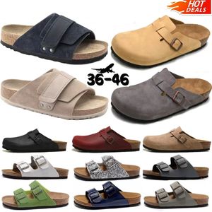 2023 Nieuwe ontwerpers Slippers Boston Meerdere stijlen verkopen zomer Heren Dames flats Klassieke sandaal Kurk unisex casual sandalen maat 35-46