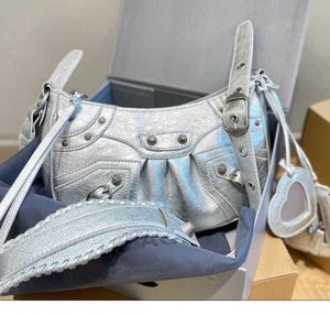 2023 NIEUW EGO - Texas schoudertas in witte faux lederen Dames Designer Motorfietszakken 5a Top Cross Body Handtas Lady Good Good