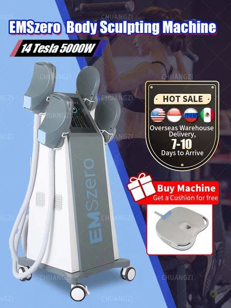 2023 nouveau Emslim Neo Hiemt 6000W 14 Tesla corps sculptant la Machine 4 pièces poignées avec coussinets de Stimulation pelvienne en option EMSzero Nova