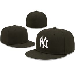 2023 nieuwe pet Designer Passende hoeden Platte balhoed all team Logo Snapbacks hoed Borduursel Verstelbare voetbal Fit Caps Sportmaat 7-8 flex cap D-11