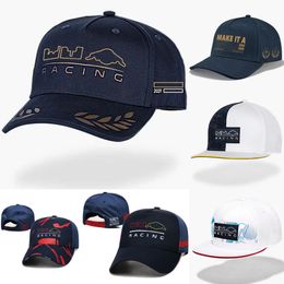 2024 Nieuwe F1 Kampioen Cap Cap Formule 1 Team Driver Racing Caps Mannen Vrouwen Casual Gebogen Rand Baseball Cap Zomerhoed Geborduurde Cap