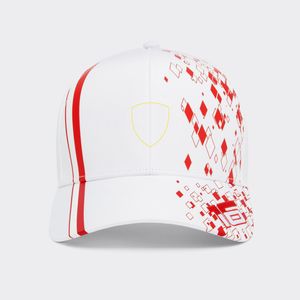 2023 Nieuwe F1 Driver Racing Cap Formule 1 Team Casual Witte Baseball Cap Zomer Mannen Vrouwen Gebogen Rand Cap Casual mode Merk Caps Hoed