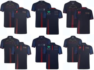 2023 Nouveau T-shirt F1 Driver Formule 1 Black Red Team Racing Polo T-shirts Summer Motorsport Fans Mens Womens T-shirt Jersey