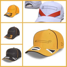 2023 Nuevo F1 Equipo de Fórmula Uno Gorra de carreras Sombrero de conductor Sombrero de sol de lengua de pato de béisbol de coche