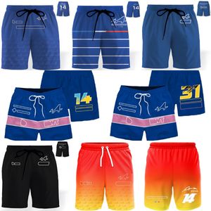 2023 Nuevo F1 Shorts para hombres Fórmula 1 Summer Casta Shorts Men Black Homme Classic Pants Short Beach Shorts Custom Custom