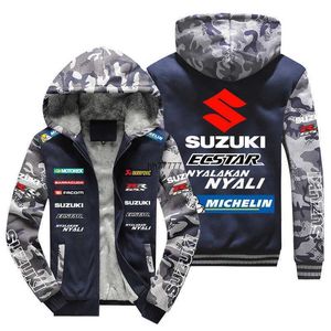 2023 New F1 Racing Set Pull à manches longues Sweats à capuche pour hommes Veste de costume Cyclisme à manches longues Capable pour Suzuki Team Oa2y