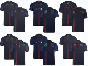 2023 nieuwe F1 RedBulls coureur T-shirt Formule 1 zwart rood team Racing poloshirt T-shirts zomer motorsportfans heren dames T-shirt Jersey