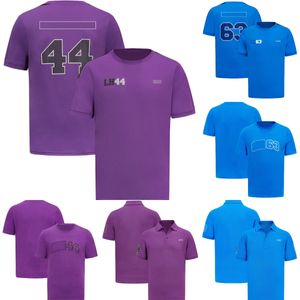 2023 NIEUW F1 T-shirt Team Rapel Polo Shirt Formule 1 Officiële racet-shirt jersey Summer Heren Dames Fashion Sports T-shirts