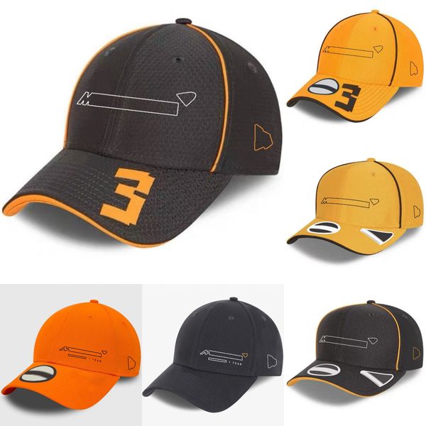 2023 Nouvelle casquette de course de l'équipe F1 Formule 1 Fans de pilote Casquette de baseball Course pour hommes Casquette incurvée décontractée Mode d'été Marque de sport Chapeau de soleil unisexe