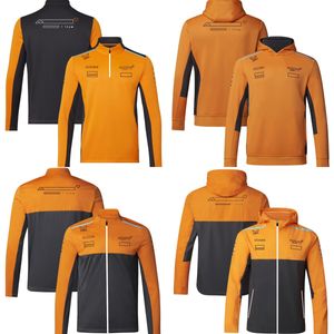 2023 Nouvelle F1 Team Sweat à capuche Sweat Formule 1 Pilote Jaune Sweat à capuche Printemps Automne Racing Mode Sweats à capuche pour hommes, plus la taille personnalisée