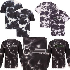 Camiseta Tie Dye F1 para hombre, camiseta de sitio web oficial de Fórmula 1, Jersey de manga corta, traje de carreras para fanáticos del verano, novedad de 2023