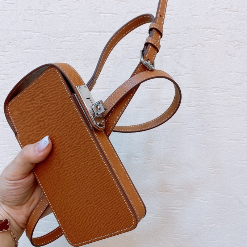 2023 New Fashion Accessories Women's Bag Box Phone Protective Case Cowhide Crossbody Small Bag Mini Handbag 17.5-10cm