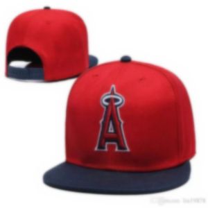 2023 nueva moda ángeles una letra gorra Gorras Planas Hip Hop Snapback béisbol deporte al aire libre Hiphop ajustable sombrero rojo H6-7.14