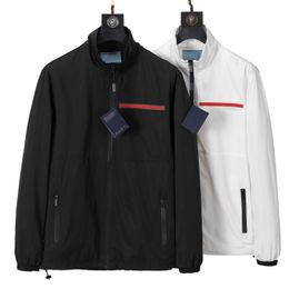 2023 nueva chaqueta de marca de moda para hombre, ropa de diseñador entallada para invierno y otoño, chaqueta informal para hombre en blanco y negro, chaqueta ajustada de talla grande M-3XL