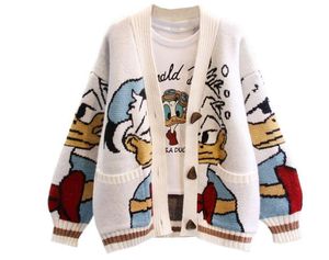 Cardigan tricoté épais et paresseux, manteau pull de dessin animé, nouvelle mode 2023