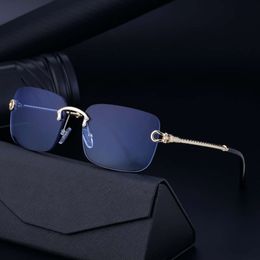 2023 Nieuwe mode frameloze getrimde mannen rijbox zonnebril voor vrouwen H511-13
