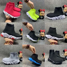 2023 Nouvelle mode enfants chaussures enfants bébé baskets de course bottes tout-petits garçons et filles laine tricoté chaussettes athlétiques chaussures 24-35