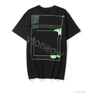 2023 Nieuwe Mode Luxe Offes Kleding Heren t-shirt en Dames Losse T-stukken Tops Man Casual Straat graffiti Shirt Sweatshirtoff T-shirts Offs Wit 1 EY19