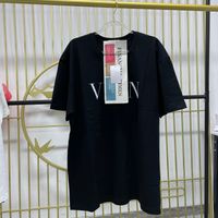 2023 New Fashion Men's Tees Designer Pattern Print T-Shirts Black Style Polos T-shirt Men Femmes à manches courtes S-4XL
