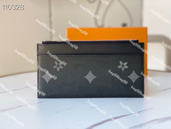 2023 nueva moda delgada cartera de diseñador de carteras de lujo para hombres y mujeres embrague de cuero de alta calidad carta clásica monedero tarjeteros 80348 Slim Purse