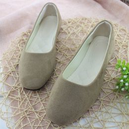 2023 NIEUWE FASE SUBLE SLIPPERS HOOFD Single Shoes Comfort Flat Dames Suede ondiepe mond enkele schoenen damesschoenen 08