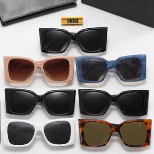 2023 nuevas gafas de sol de moda ojo de gato marco grande alto nivel de apariencia anti-radiación gafas de sol de gama alta