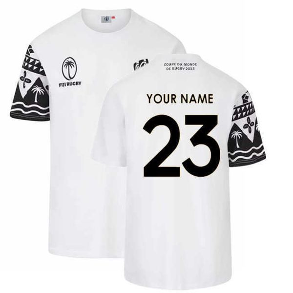 2023 Nueva camiseta de moda Rugby Clothingmen's T-shirts Fiji Home Jersey Shirt Training Size S --- 5xl