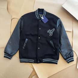 2023 nueva moda marea abrigo de béisbol uniforme chaqueta de moda chaquetas cálidas de un solo pecho parejas mujeres hombres abrigos universitarios ropa de diseñador para hombres top