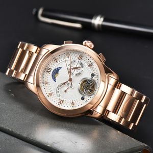 2023 Nieuw modehorloge Heren Automatisch quartz uurwerk Waterdicht Hoogwaardig horloge Uurwijzerweergave Metalen band Eenvoudig luxe populair horloge AA9636