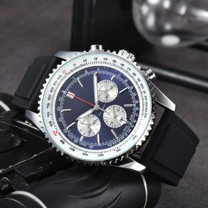 2023 NIEUWE FASHEIDSCHACHTEN Heren automatische kwartsbeweging Waterdichte hoogwaardige polshorloge uur Handdisplay Metalen Riem Simple Luxury Popular Watch Rubber Strap 022