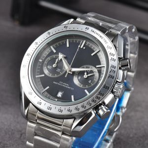 2023 nieuw modehorloge heren automatisch quartz uurwerk waterdicht hoogwaardig horloge uurwijzerweergave metalen band eenvoudig luxe populair horloge aaa0032