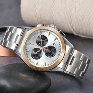 2023 Nouvelle montre de mode hommes mouvement à quartz automatique étanche haute qualité montre-bracelet heure affichage de l'aiguille bracelet en métal simple luxe montre populaire AA96