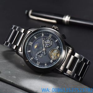 2023 Nouvelle montre de mode hommes mouvement à quartz automatique étanche haute qualité montre-bracelet heure affichage de l'aiguille bracelet en métal simple luxe montre populaire Orologio Uomo