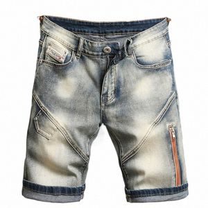 2023 Nieuwe Fi Heren Gescheurde Korte Jeans Merk Kleding Bermuda Zomer Cott Shorts Ademende Denim Shorts Mannelijke Maat 28-38 f7Ik #