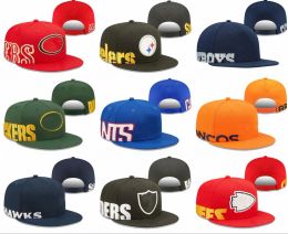 Casquettes de Football Snapback Hip Hop, couleur de l'équipe pour hommes et femmes, Snapbacks réglables, mélange assorti, commande de tous les chapeaux ZZ, nouvelle collection 2023