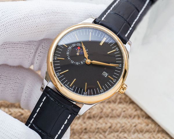 2023 nouvelle tenue de soirée Simple bracelet en cuir montre pour hommes de luxe montres confortables durables automatiques montres mécaniques sans boîte