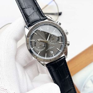2023 Nieuwe volledig functionele quartz riem heren zakelijke chronograaf hoog A horloge Europa