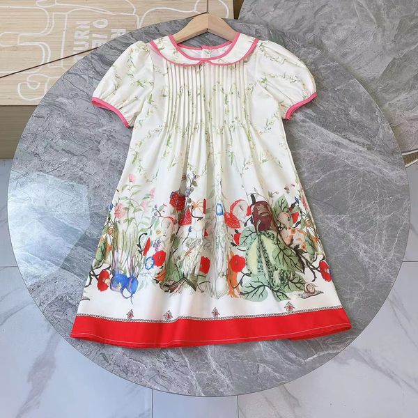 2023 nouvelles filles robe fleur fée forêt Jacquard poupée robe douce enfants fille robe princesse robe vêtements pour enfants