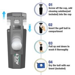 2023 New Golfs Ball Washer avec golfs serviette à balle portable Portable Cleaner Multiforpose Golfs Club Cleaning Kit Universal
