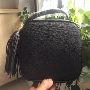 2023 Nieuwe handtassen zwarte portemonnee handtas dames tassen crossbody soho tas disco schoudertas met franjes messenger portemonnee 22 cm229z