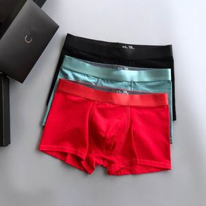 2023 nueva ropa interior para hombre de alta calidad pantalones cortos de diseñador ropa interior de marca sexy clásico para hombre pantalones cortos casuales ropa interior de algodón transpirable 3 piezas por caja