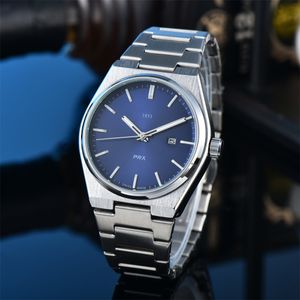 2023 Nieuw hoogwaardige topmerk TISSTX PRX -serie 40mm Mens Watch Sapphire Mirror Men Automatic Designer Movement horloges Quartz Man Watchwristes Montre