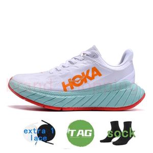 2023 Nuevo HOKA ONE Zapatos para correr Bondi Clifton 8 Carbon x 2 Zapatillas de deporte para hombre Triple Negro Blanco Ámbar Amarillo Canción de verano Nimbus Cloud Hombres Mujeres Diseñador Entrenadores 36-45 LZIG